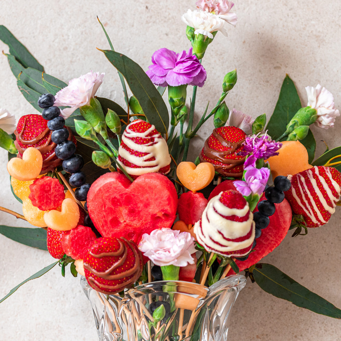 Chocolate Dipped Fruit Bouquet