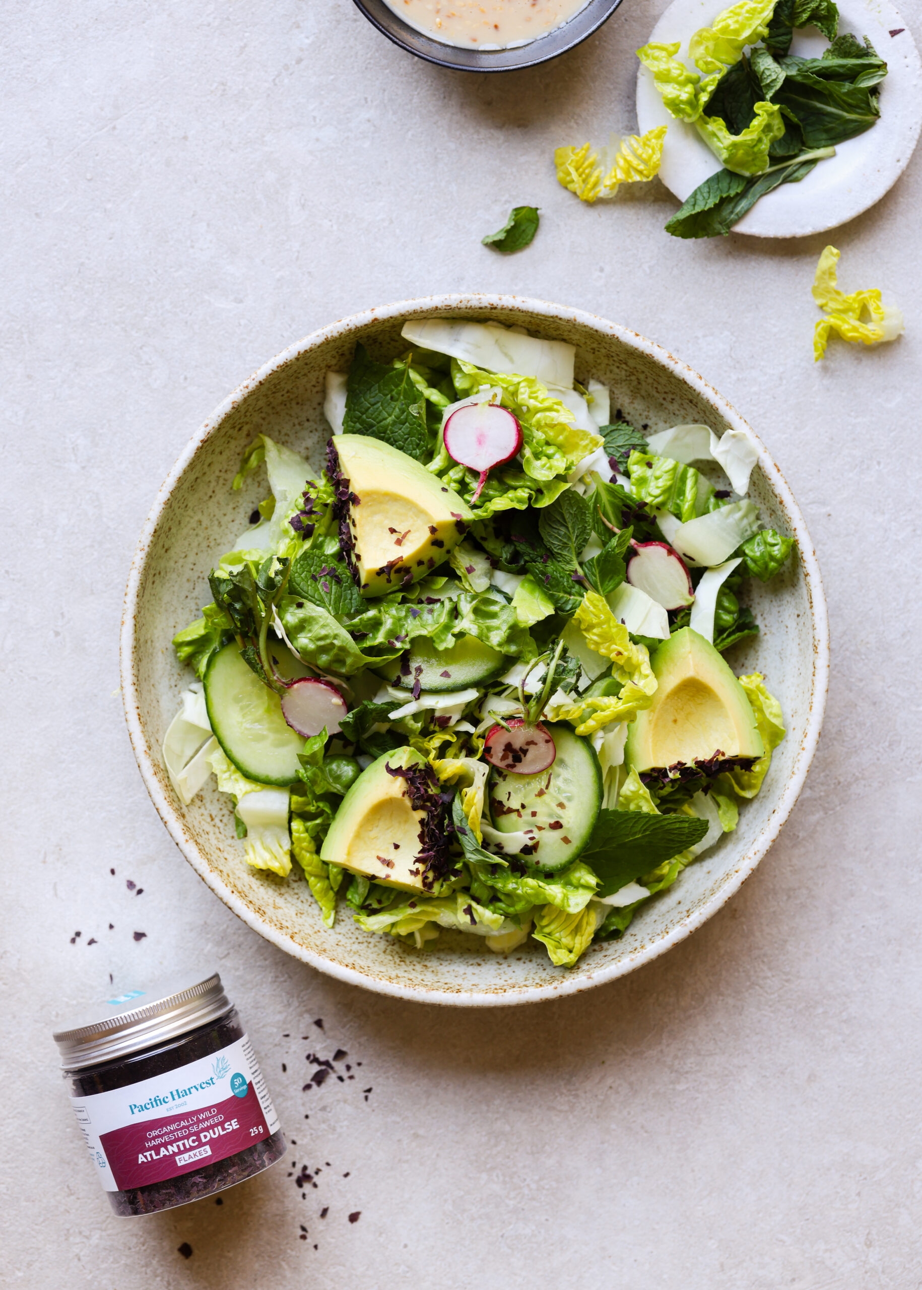 crunchy green dulse salad